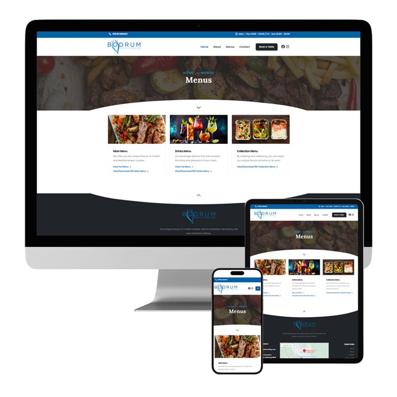 Restaurant Web Site Design