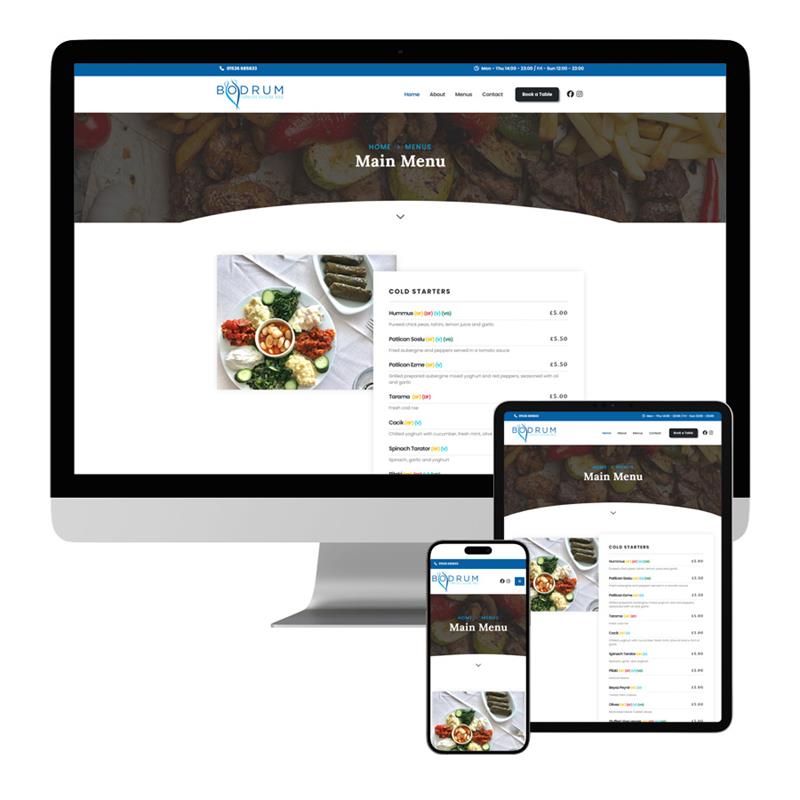 Restaurant Web Site Design